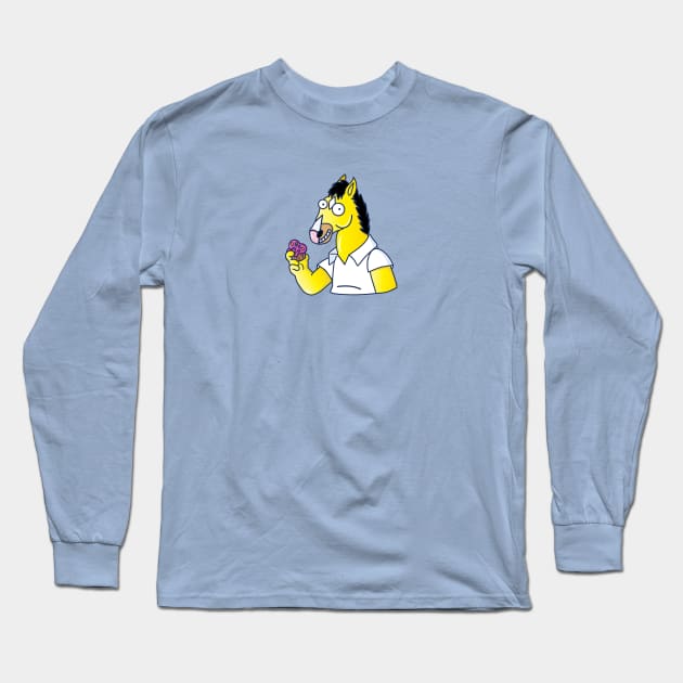 Homer Horseman & Prickly Muffin Long Sleeve T-Shirt by relaxthehounds